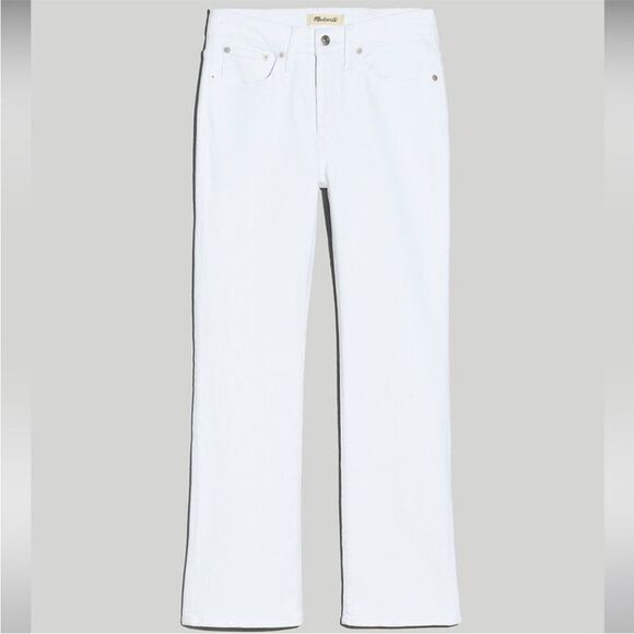 Madewell NWT Kick Out Crop Jeans Size 26 in Pure White - Picture 5 of 13